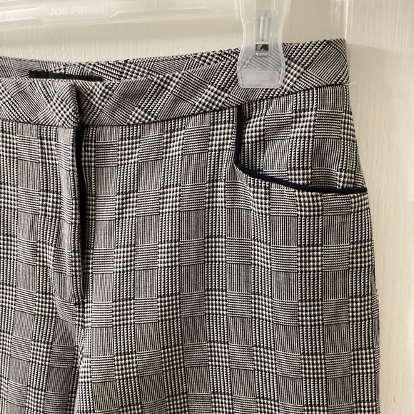 Pink Tartan Women’s Pants Trousers Plaid Cropped Career Office Women's Size 4 - Picture 6 of 13